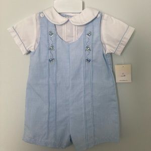 Petit Ami baby blue shortall